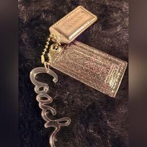 Coach Metallic Gold Keychain Set